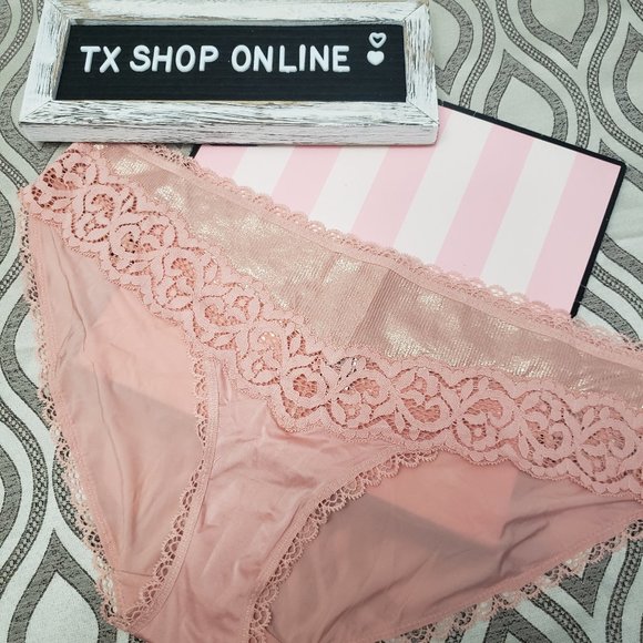 Body By Victoria's Secret pink shimmer bikini - Picture 2 of 5